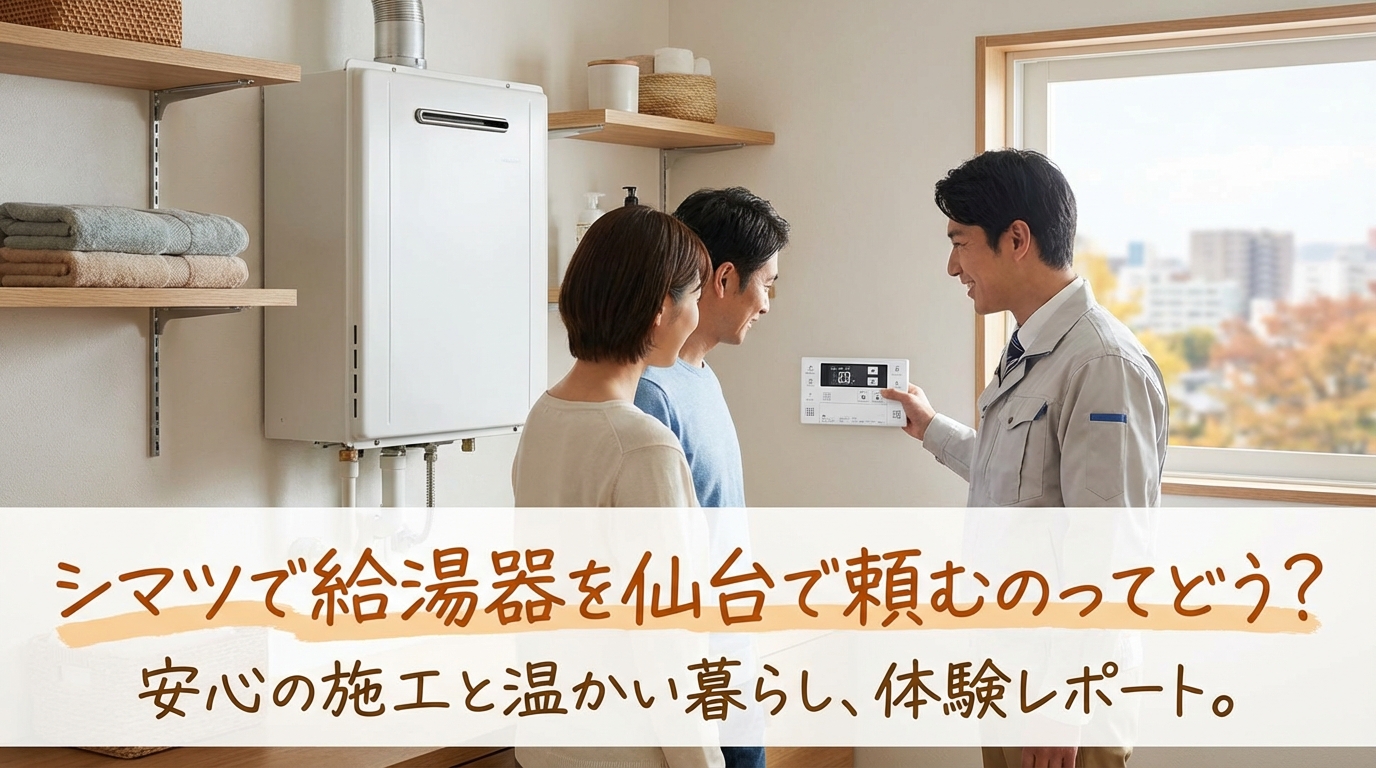 シマツで給湯器を仙台で頼むのってどう？