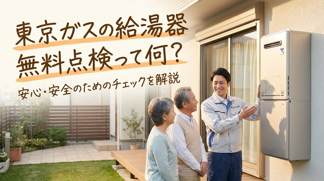 東京ガスの給湯器無料点検って何？