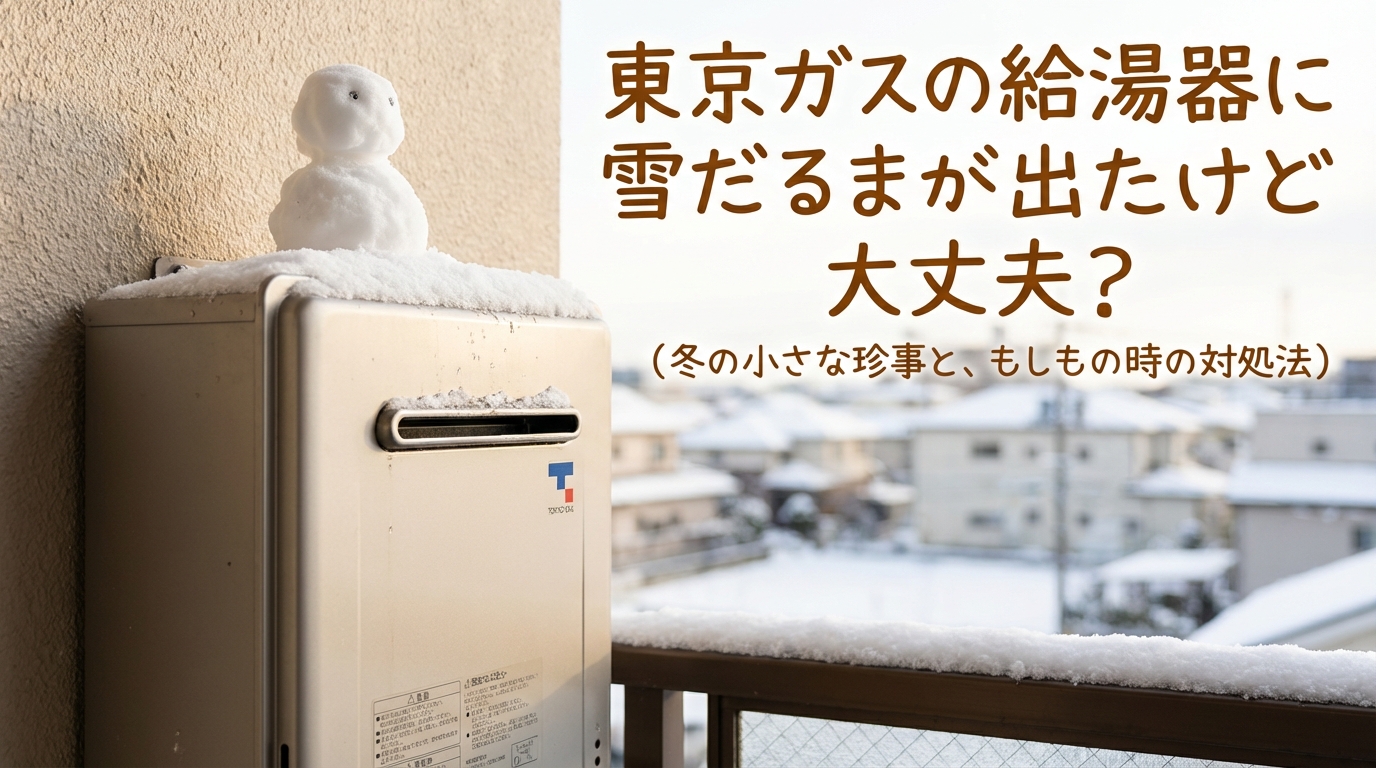 東京ガスの給湯器に雪だるまが出たけど大丈夫？