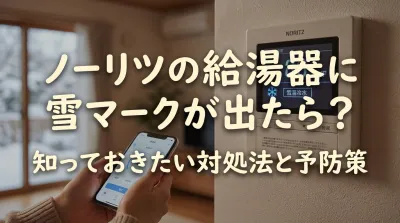 ノーリツの給湯器に雪マークが出たら?
