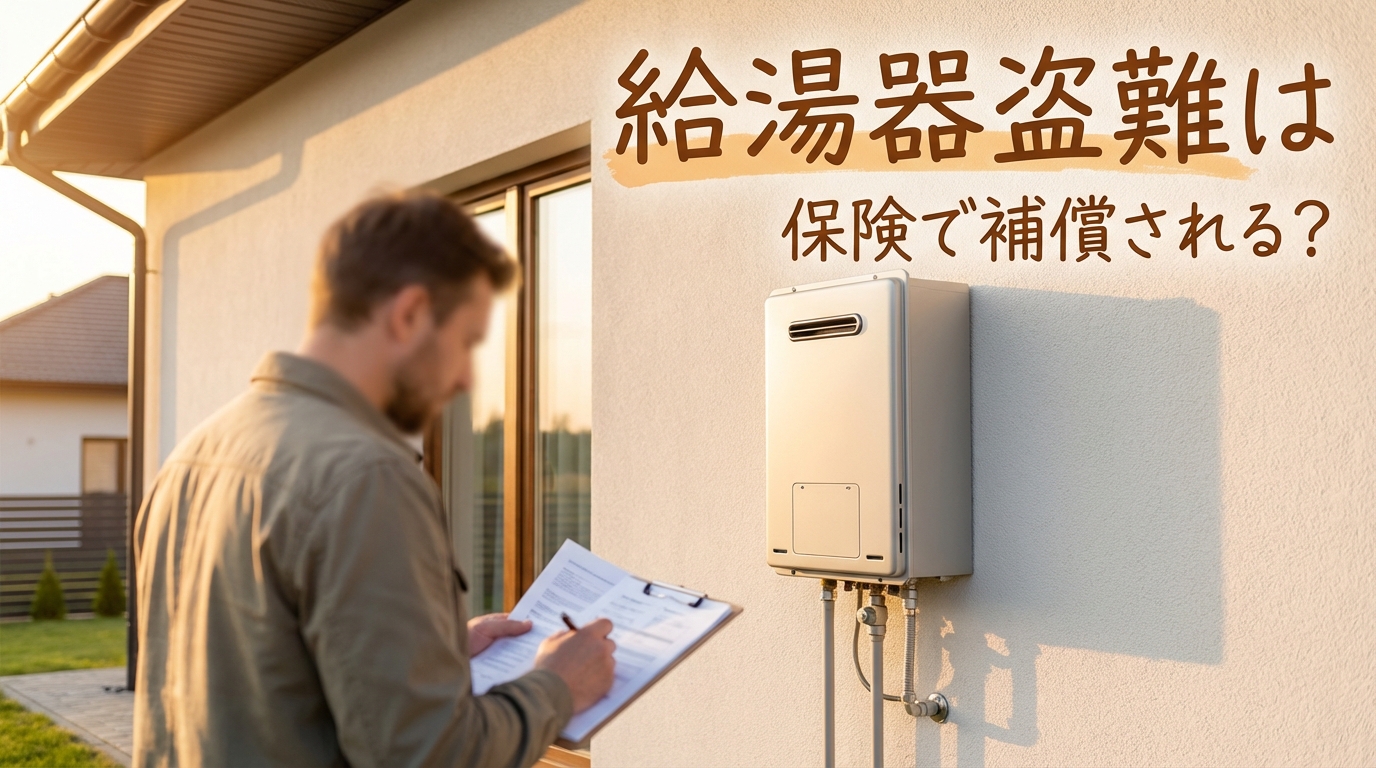 給湯器盗難は保険で補償される？