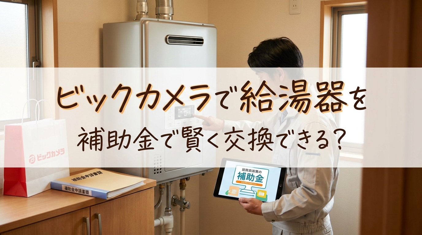 ビックカメラで給湯器を補助金で賢く交換できる？