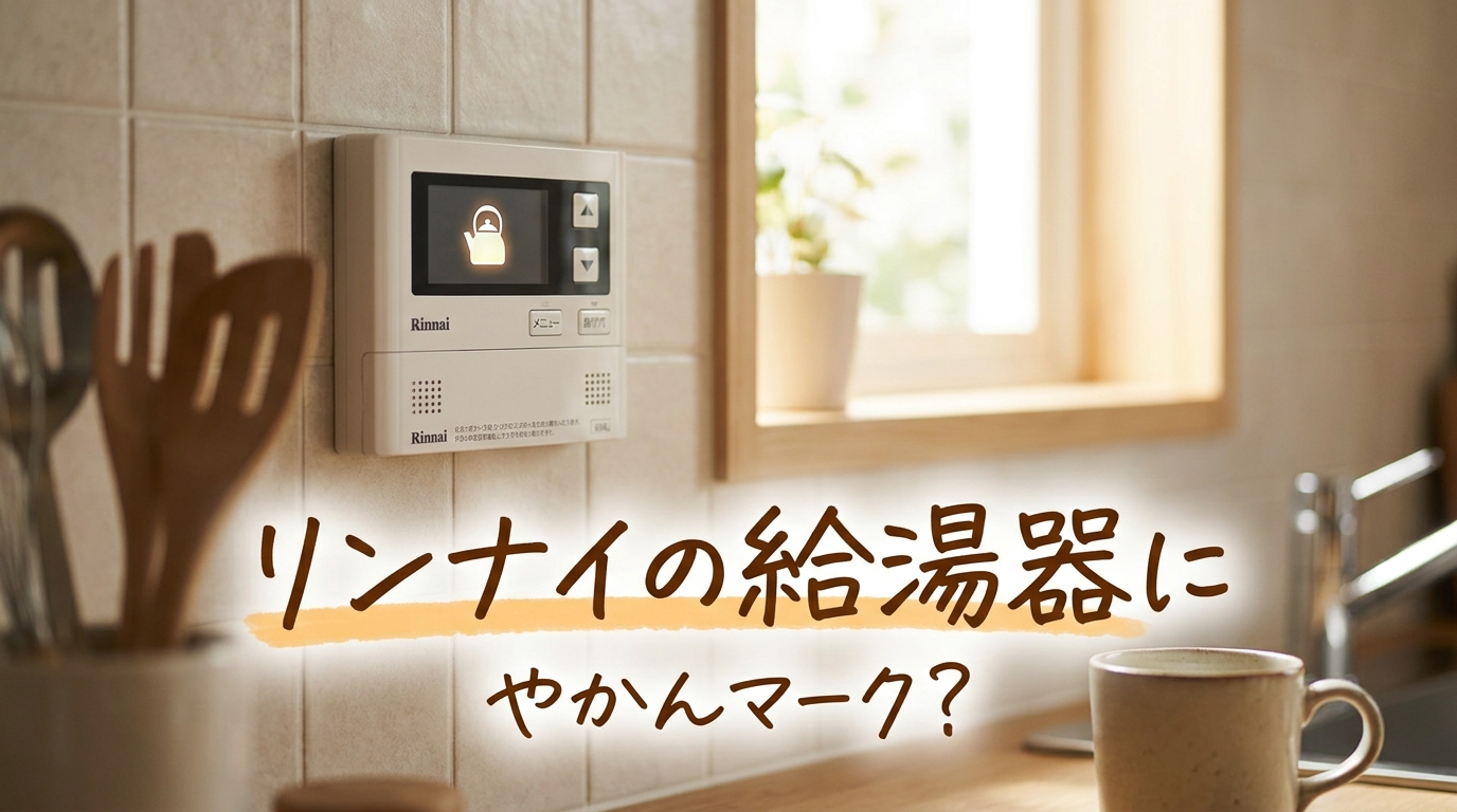 リンナイの給湯器にやかんマーク？