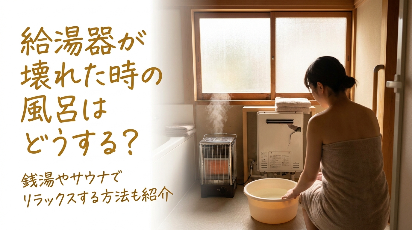 給湯器が壊れた時の風呂はどうする？