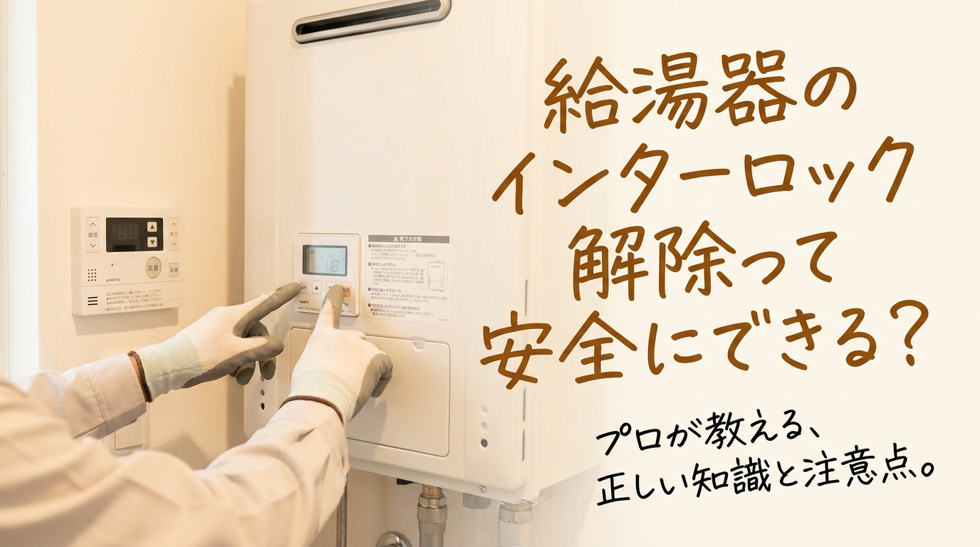 給湯器のインターロック解除って安全にできる？