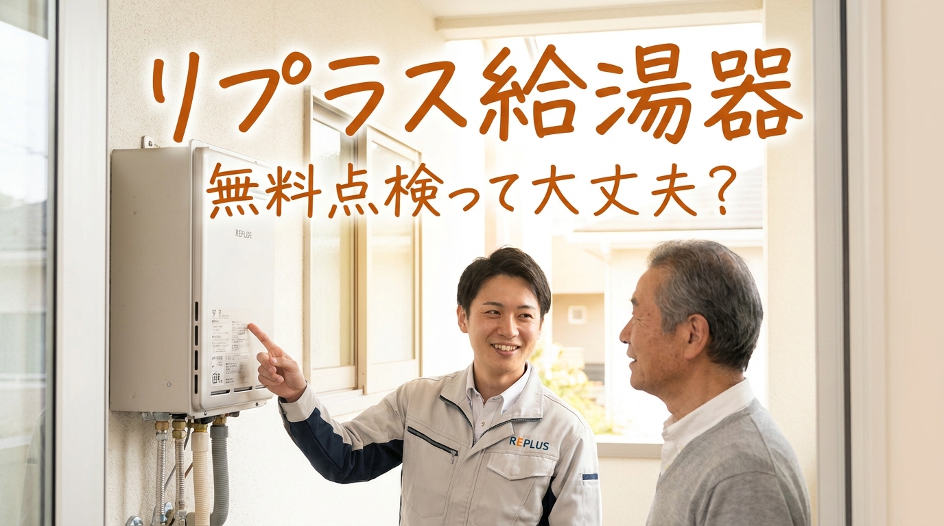 リプラス給湯器無料点検って大丈夫？