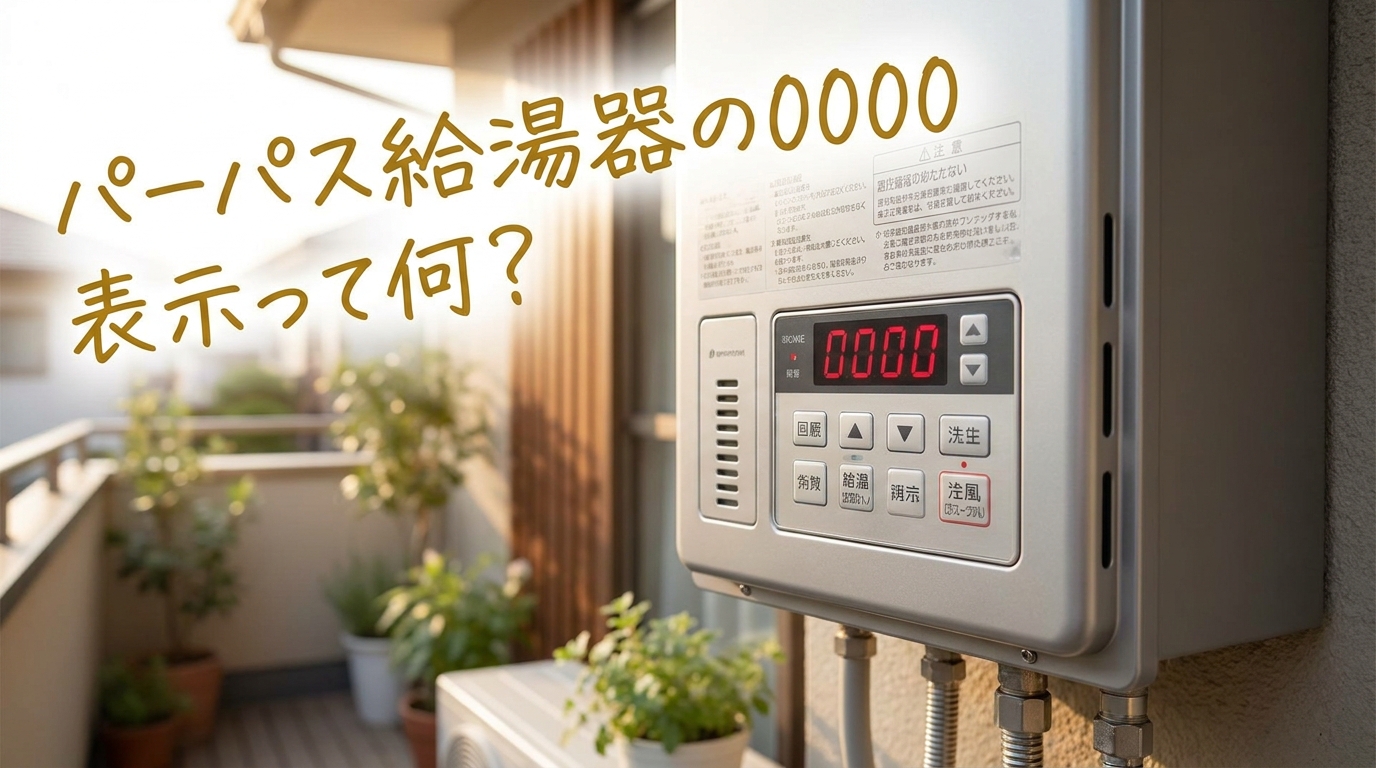 パーパス給湯器の0000表示って何？