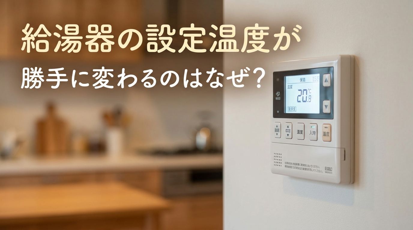 給湯器の設定温度が勝手に変わるのはなぜ？