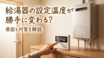 給湯器の設定温度が勝手に変わる？原因と対策を解説