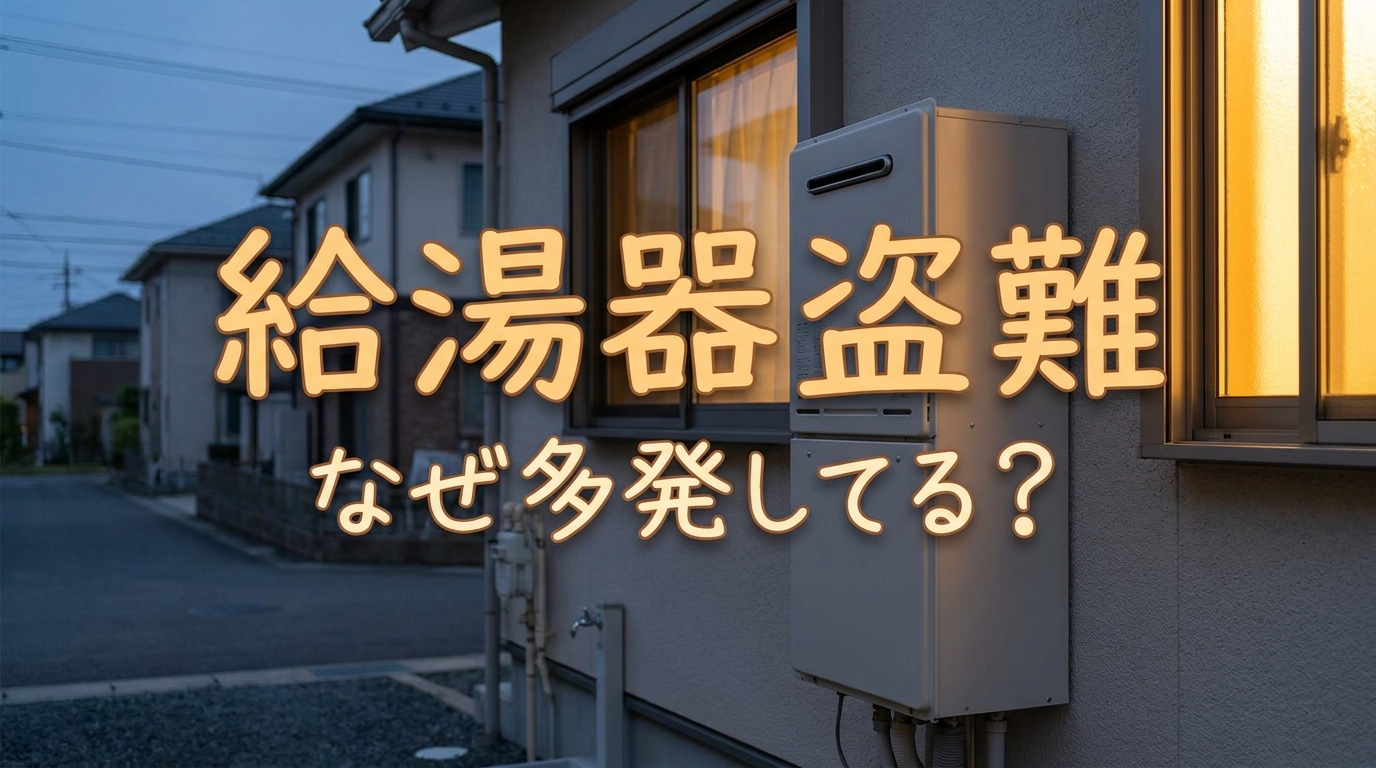 給湯器盗難なぜ多発してる?