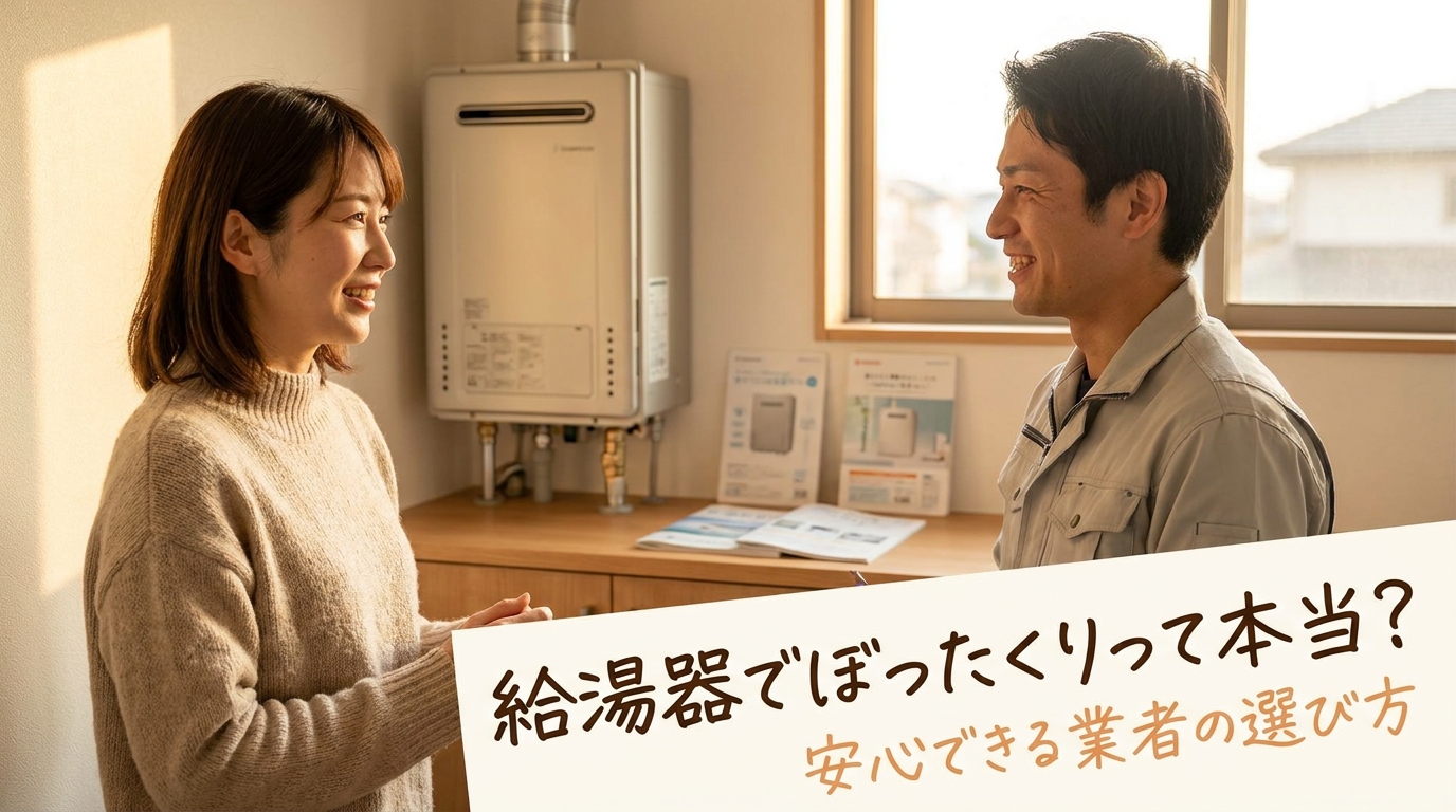 給湯器でぼったくりって本当？