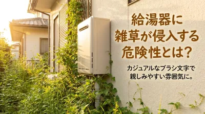 給湯器に雑草が侵入する危険性とは？