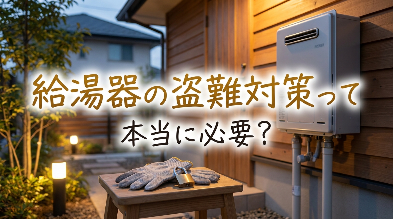 給湯器の盗難対策って本当に必要？