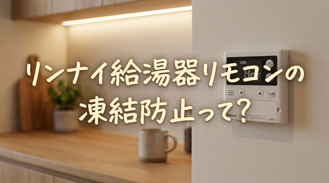 リンナイ給湯器リモコンの凍結防止って？
