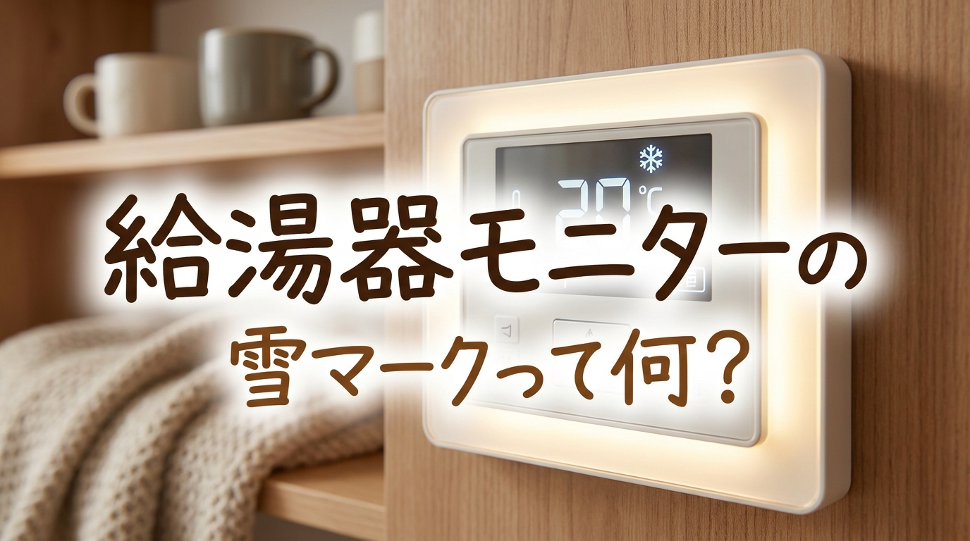給湯器モニターの雪マークって何？