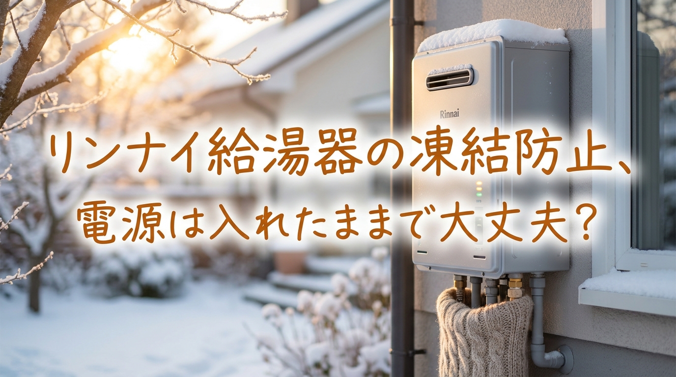 リンナイ給湯器の凍結防止、電源は入れたままで大丈夫？