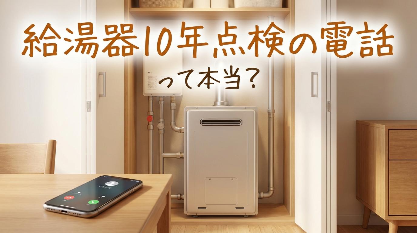給湯器10年点検の電話って本当？