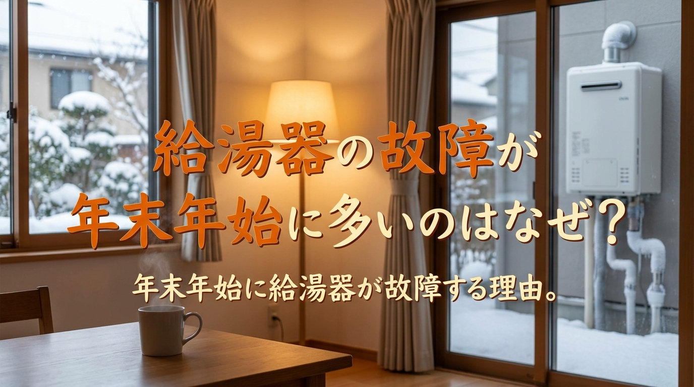 給湯器の故障が年末年始に多いのはなぜ?