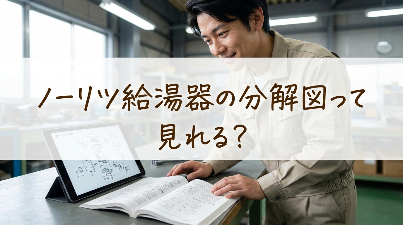 ノーリツ給湯器の分解図って見れる?
