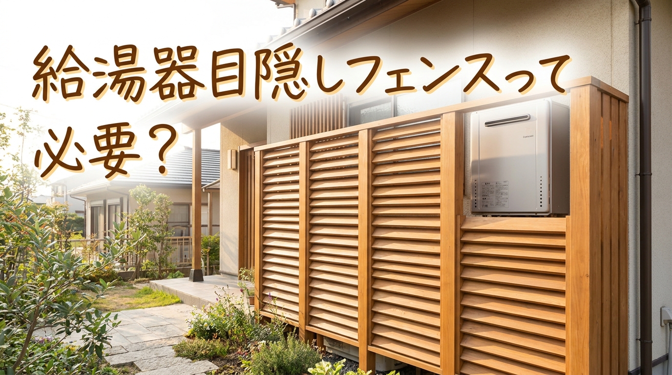 給湯器目隠しフェンスって必要？
