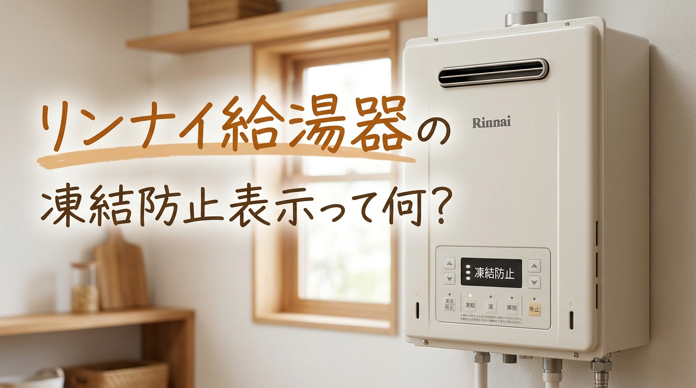 リンナイ給湯器の凍結防止表示って何?