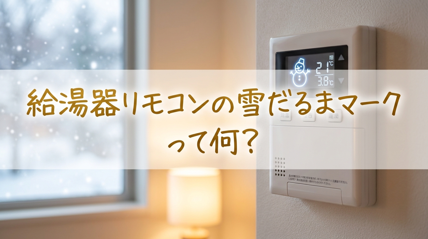 給湯器リモコンの雪だるまマークって何？