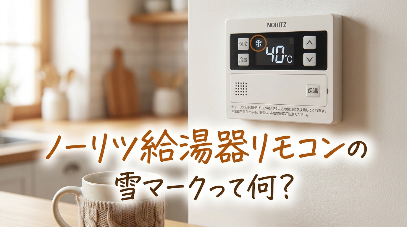ノーリツ給湯器リモコンの雪マークって何？