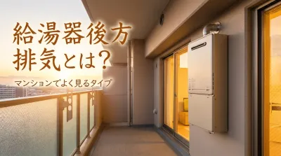 給湯器後方排気とは？マンションでよく見るタイプ