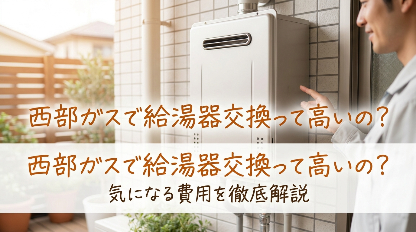 西部ガスで給湯器交換って高いの?