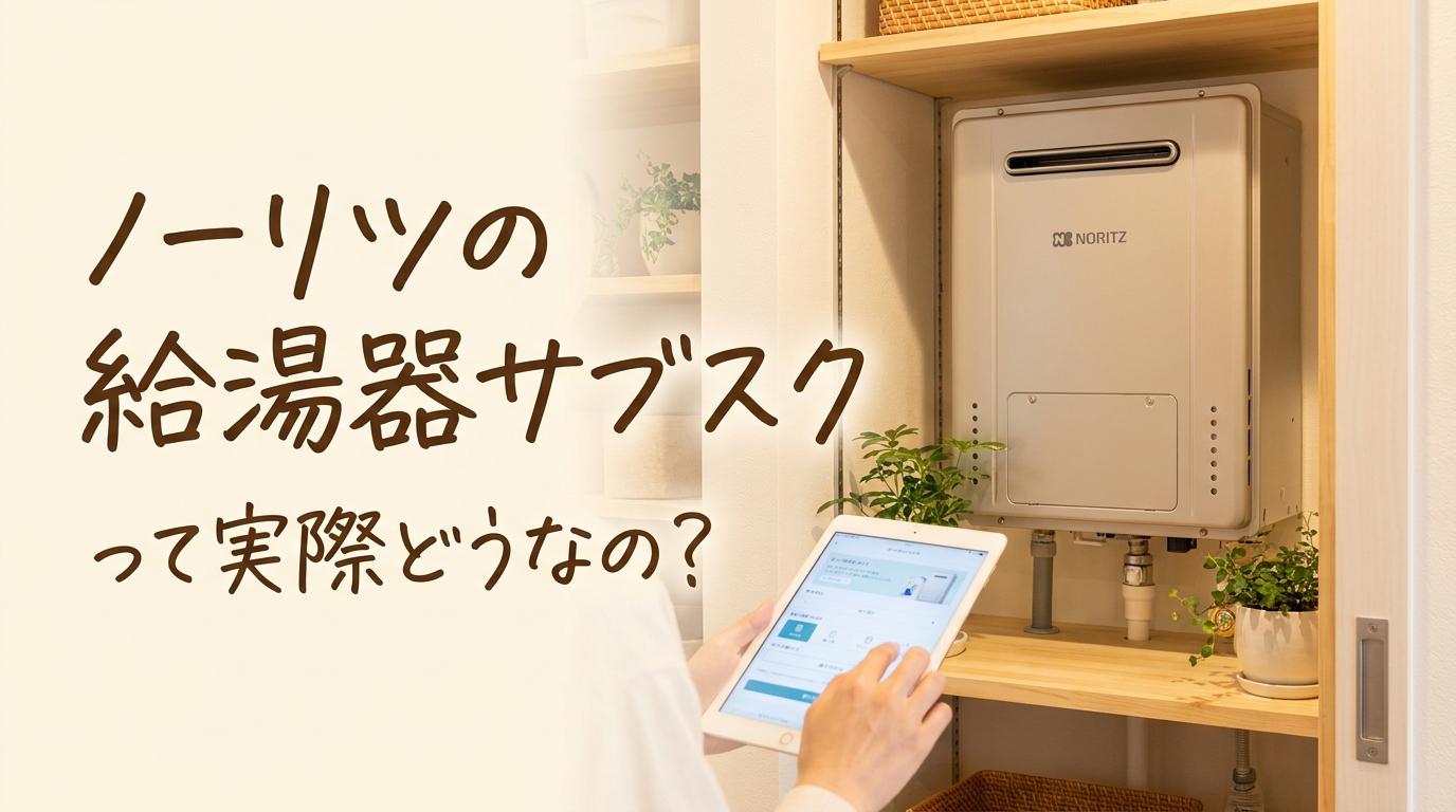 ノーリツの給湯器サブスクって実際どうなの？