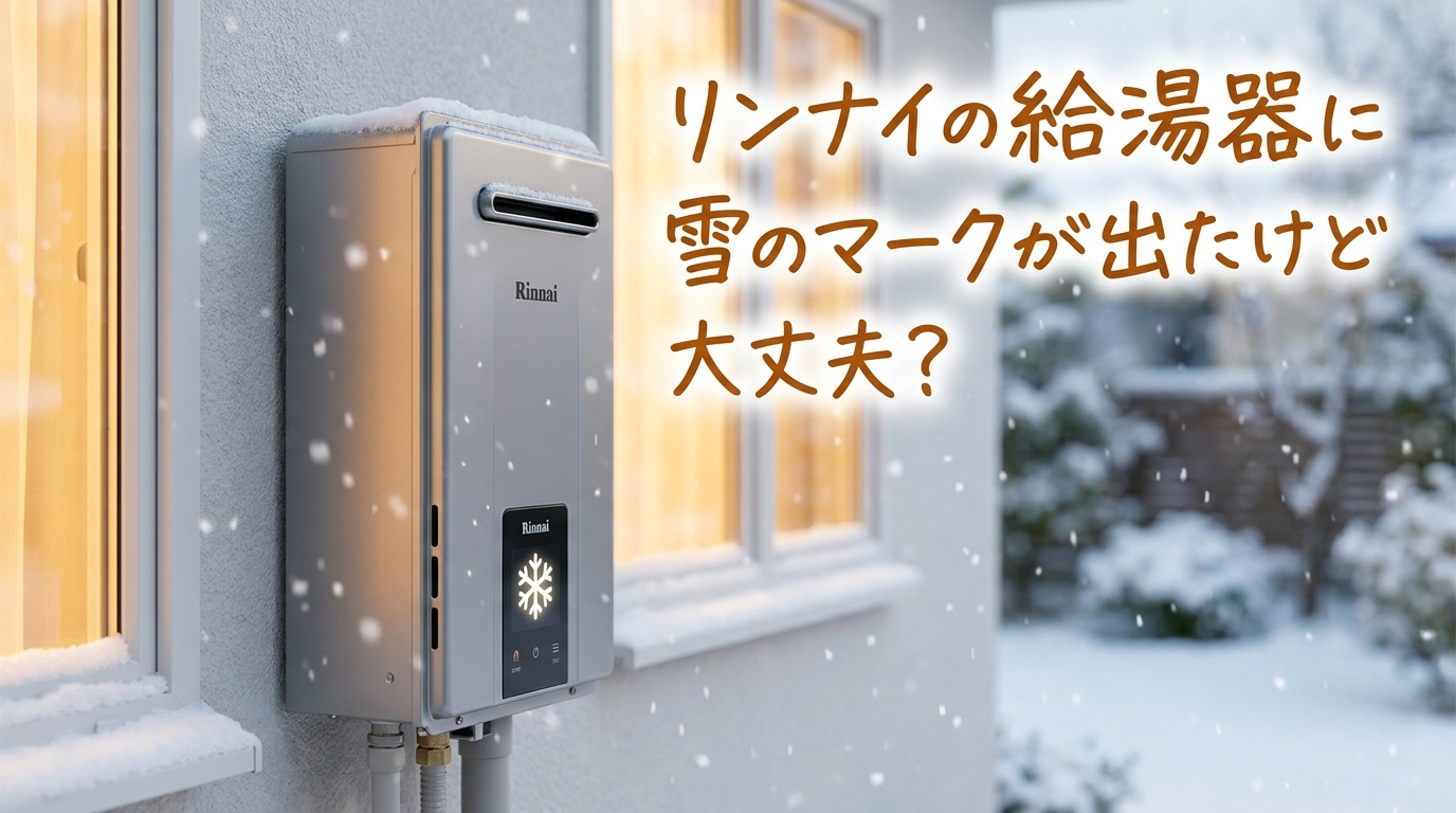リンナイの給湯器に雪のマークが出たけど大丈夫？