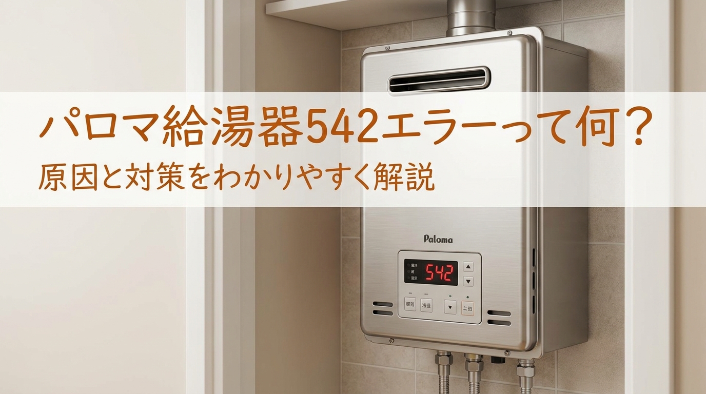 パロマ給湯器542エラーって何？