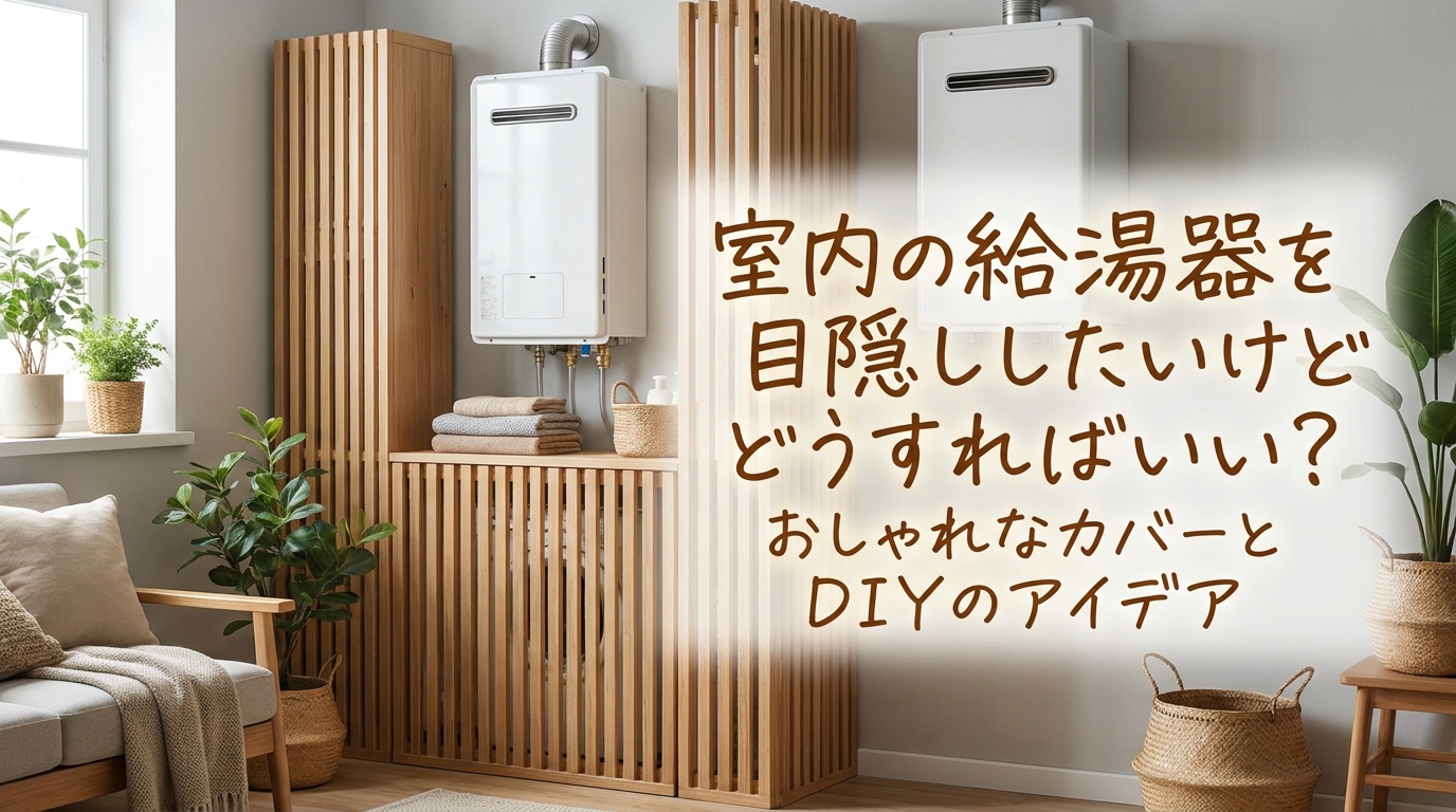 室内の給湯器を目隠ししたいけどどうすればいい？