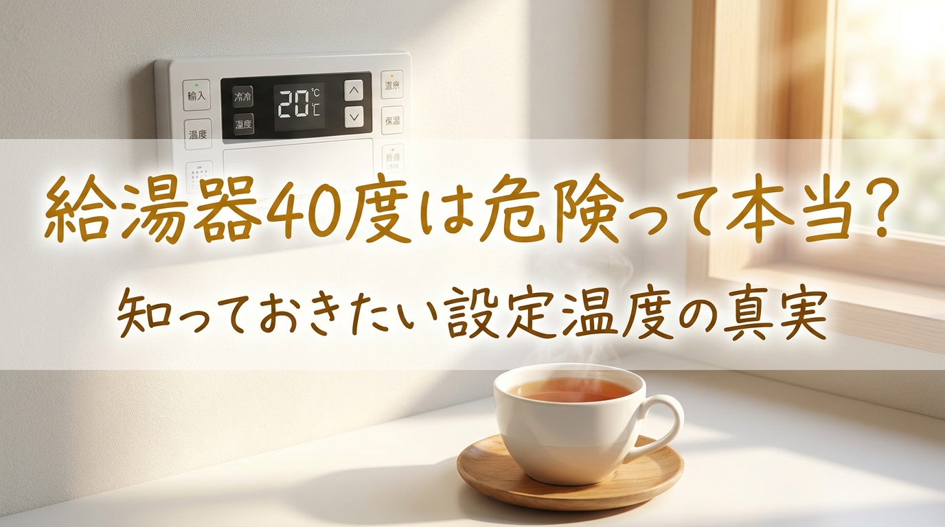給湯器40度は危険って本当？