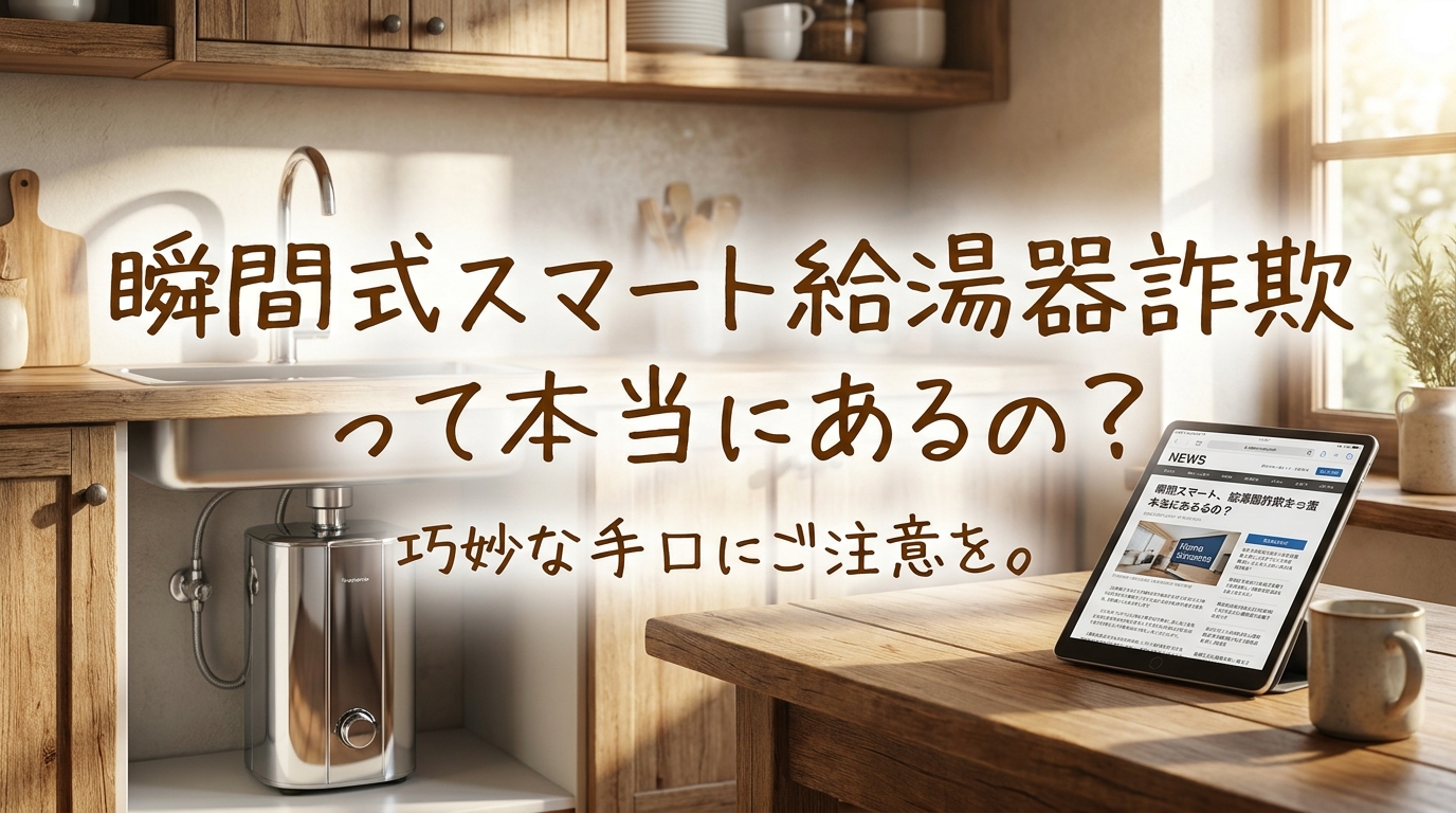 瞬間式スマート給湯器詐欺って本当にあるの?