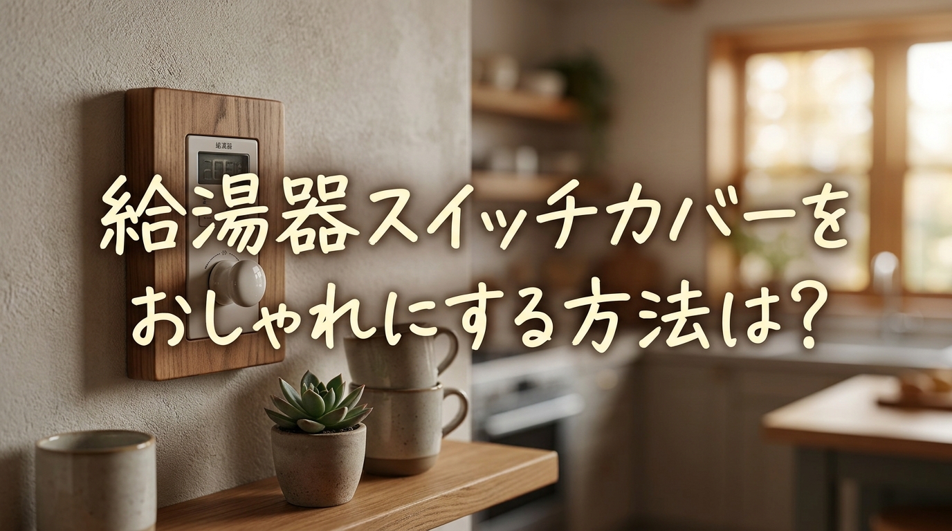 給湯器スイッチカバーをおしゃれにする方法は?