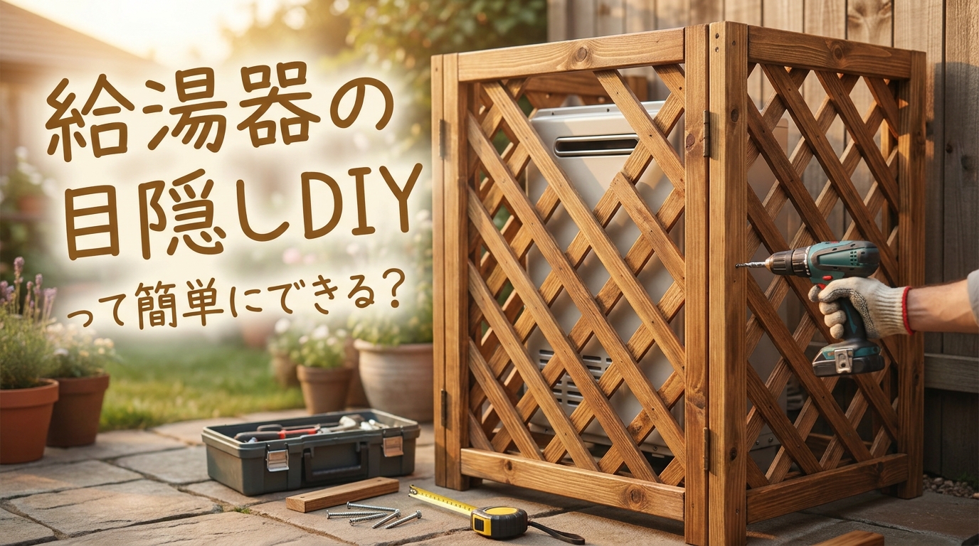 給湯器の目隠しDIYって簡単にできる？