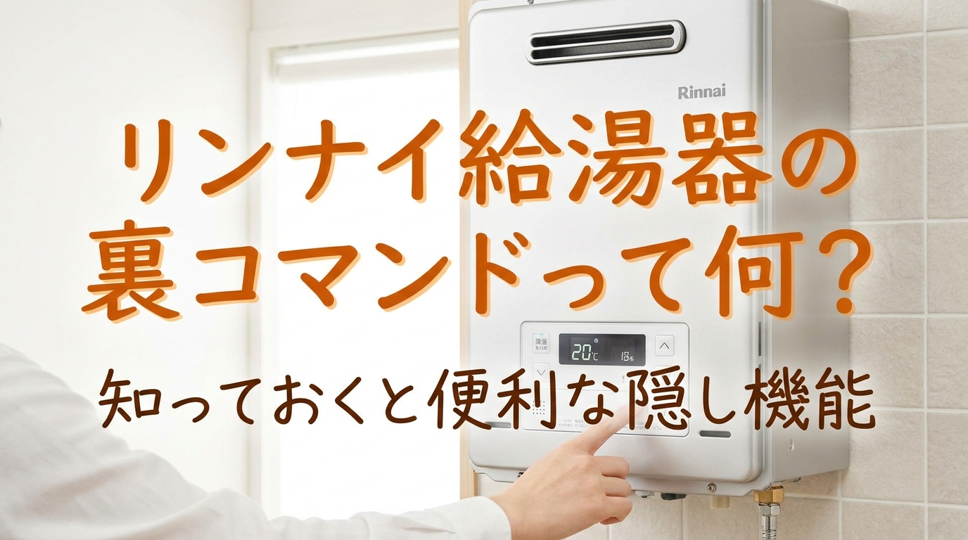 リンナイ給湯器の裏コマンドって何？