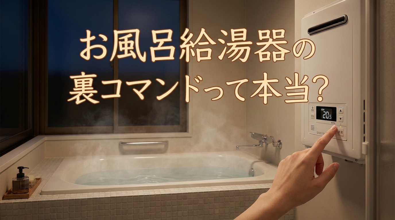 お風呂給湯器の裏コマンドって本当？