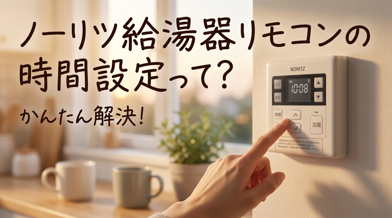 ノーリツ給湯器リモコンの時間設定って？