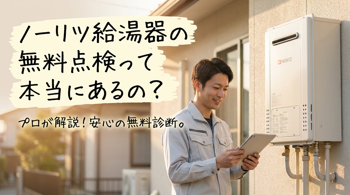 ノーリツ給湯器の無料点検って本当にあるの？