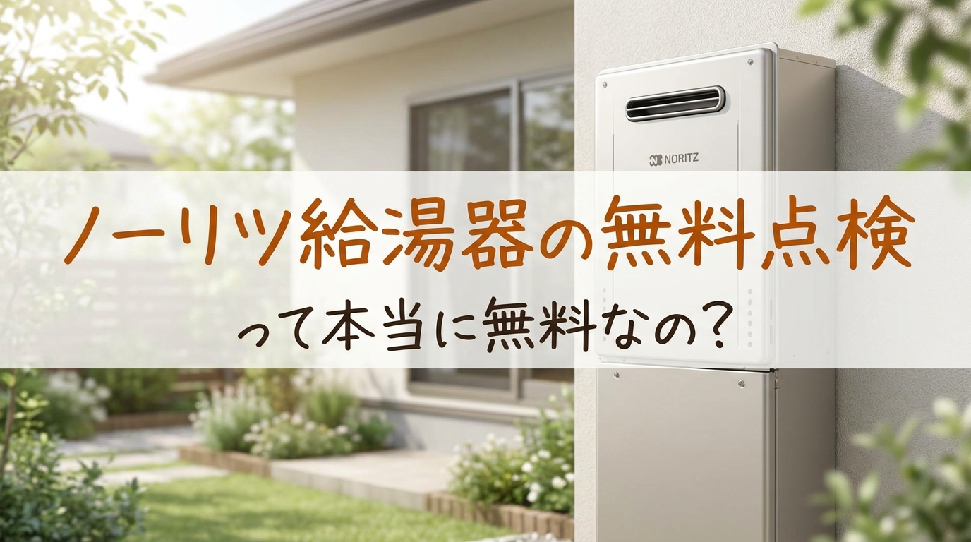 ノーリツ給湯器の無料点検って本当に無料なの？