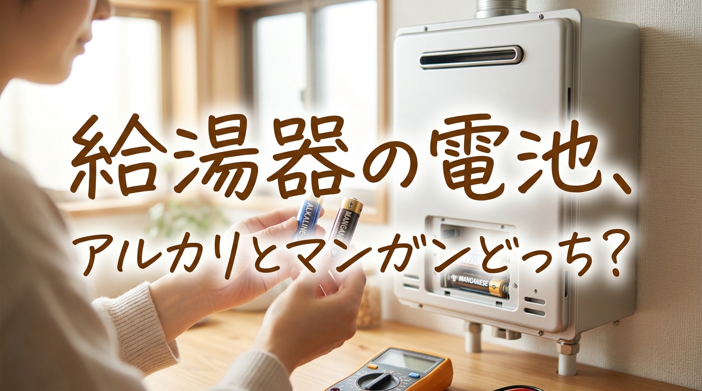 給湯器の電池、アルカリとマンガンどっち？