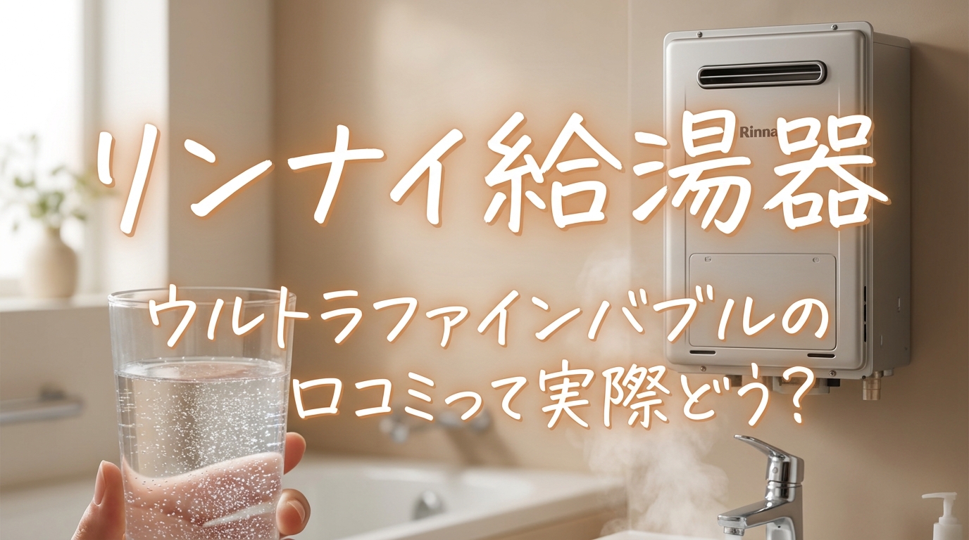 リンナイ給湯器ウルトラファインバブルの口コミって実際どう?