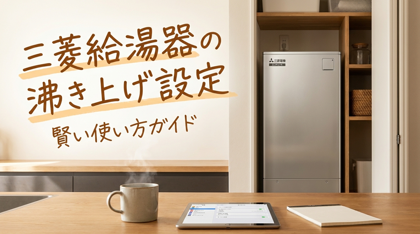 三菱給湯器の沸き上げ設定って?