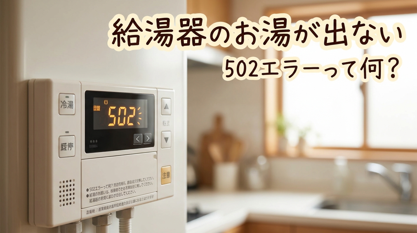 給湯器のお湯が出ない502エラーって何?