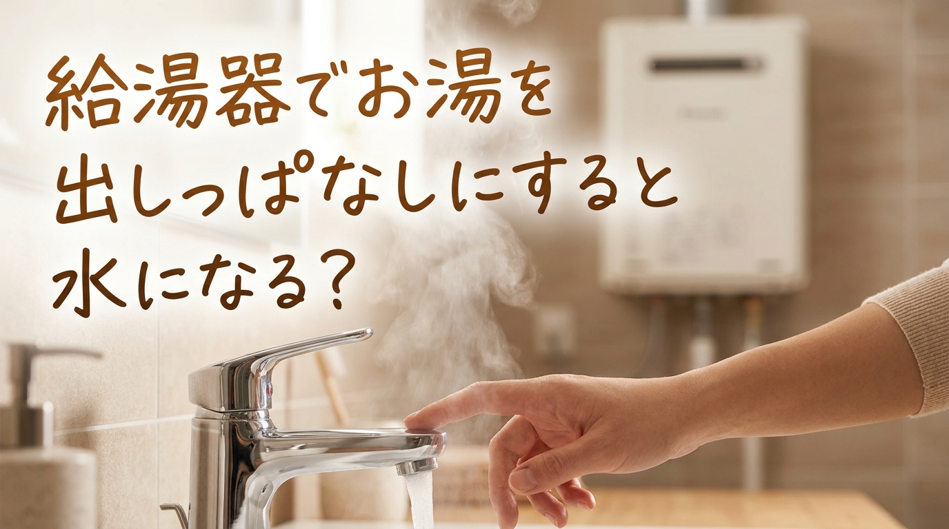 給湯器でお湯を出しっぱなしにすると水になる？