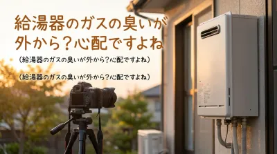 給湯器のガスの臭いが外から?心配ですよね