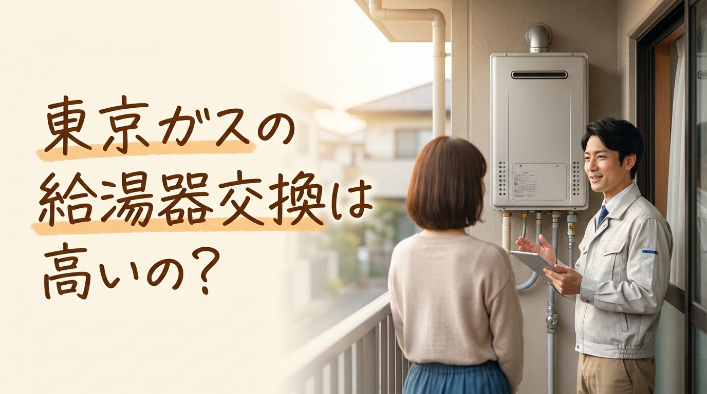 東京ガスの給湯器交換は高いの？