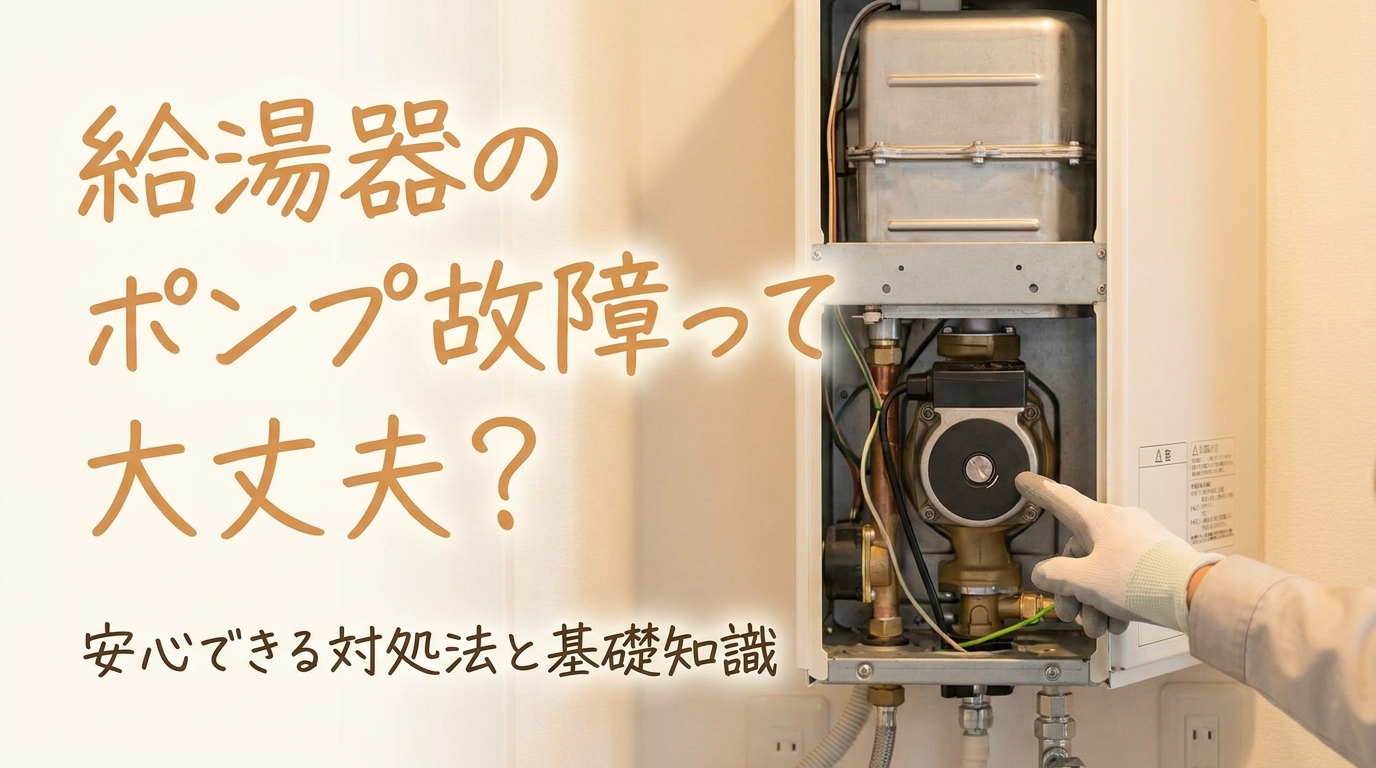 給湯器のポンプ故障って大丈夫?